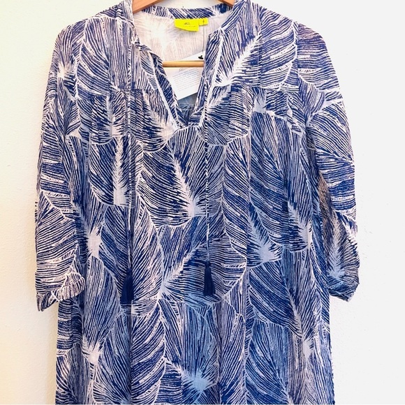 NEW ROBERTA ROLLER RABBIT Palm Pink Ombre Long Kurta Swim Cover Up Size XS - Picture 6 of 12